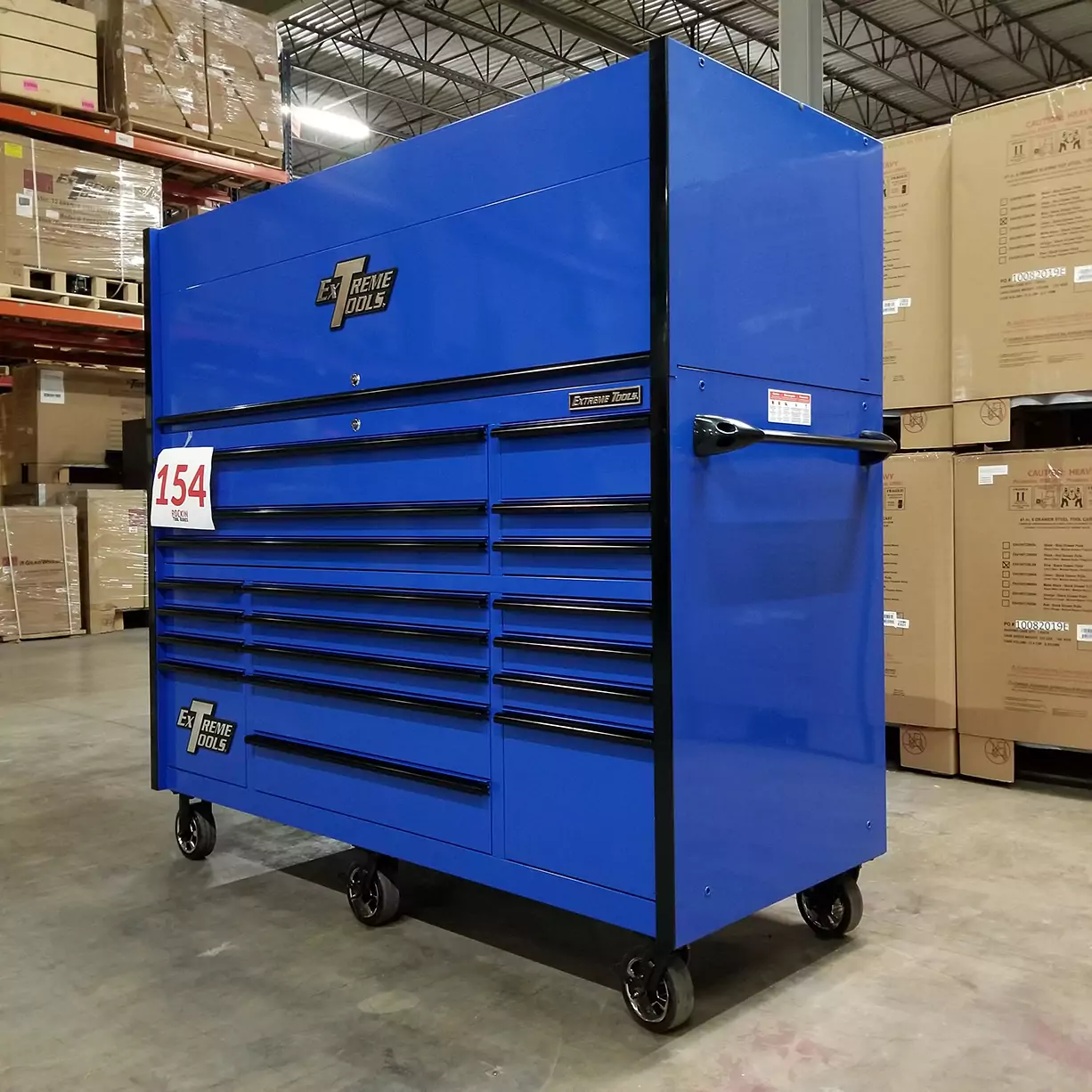 Extreme Tools 72 inch roller cabinet with hutch