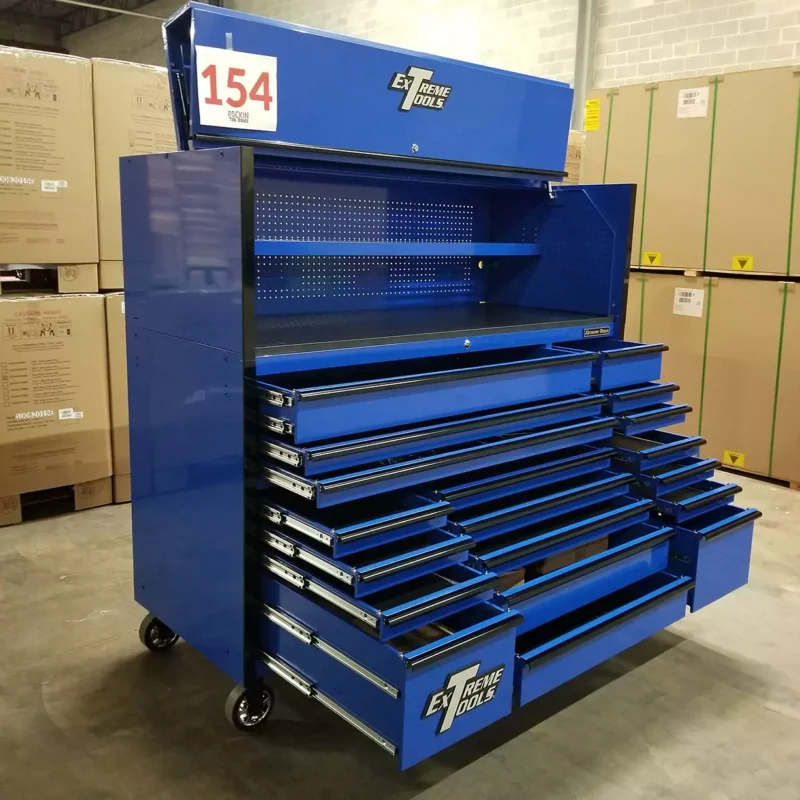 Extreme Tools 72 inch roller cabinet with hutch
