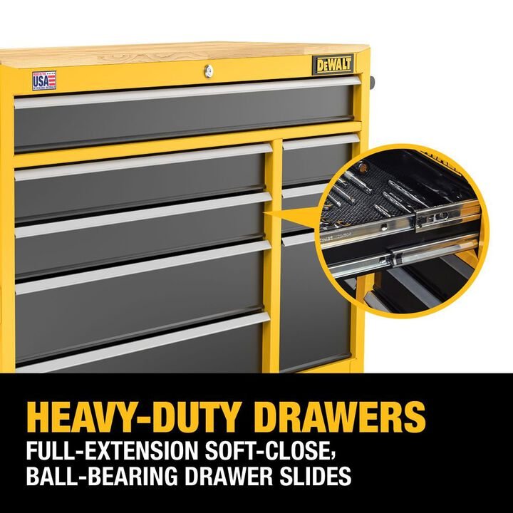 DEWALT 52 Inch Wide 8 Drawer Mobile Workstation