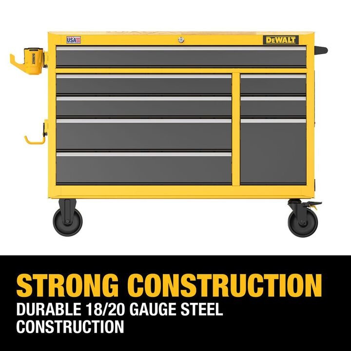 DEWALT 52 Inch Wide 8 Drawer Mobile Workstation