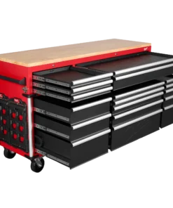 Milwaukee 72 Inch Mobile Workbench – High Capacity Industrial 18-Drawer - Image 4