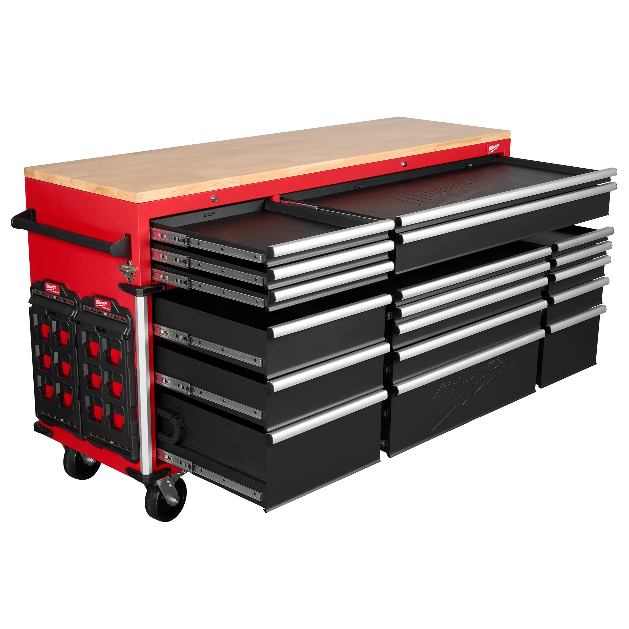 Milwaukee 72 Inch Mobile Workbench – High Capacity Industrial 18-Drawer - Image 4