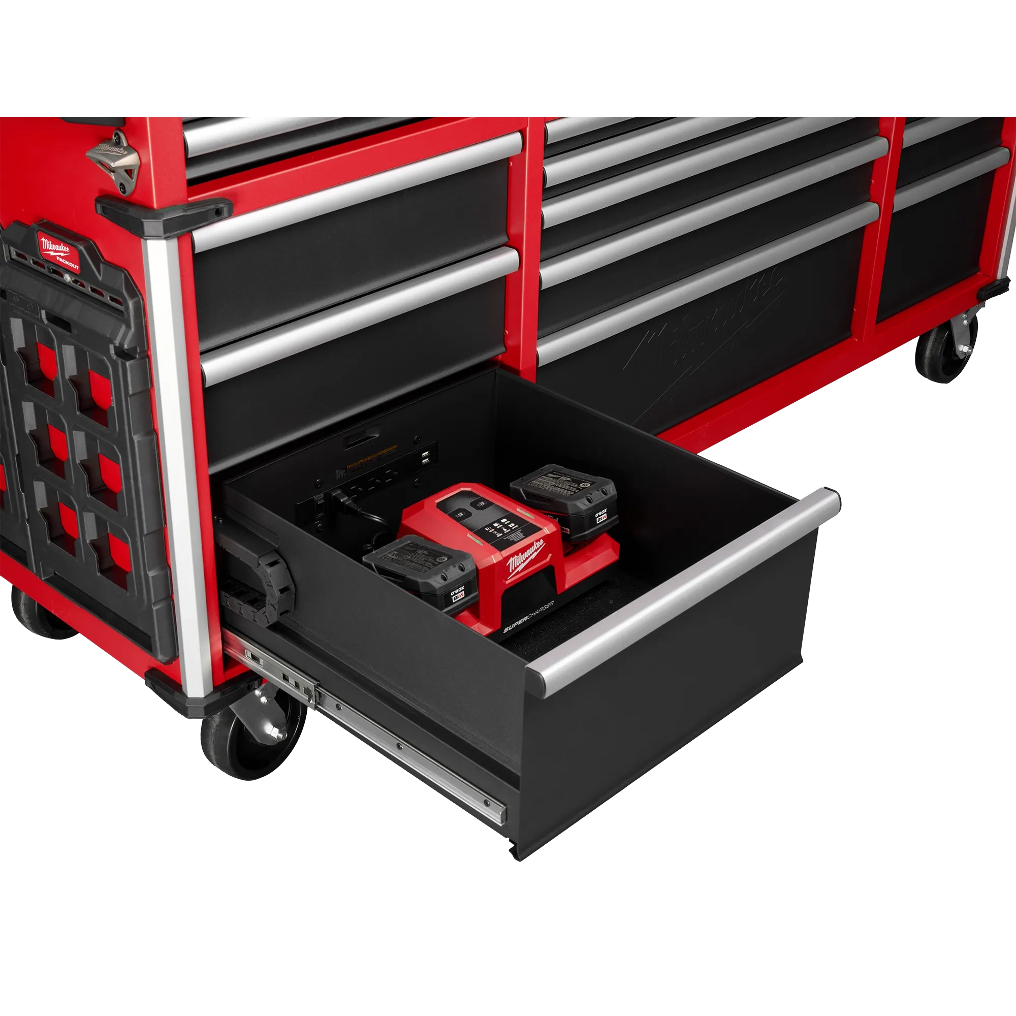 Milwaukee 72 Inch Mobile Workbench – High Capacity Industrial 18-Drawer - Image 7
