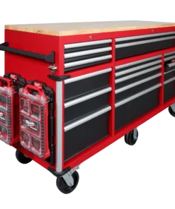 Milwaukee 72 Inch Mobile Workbench – High Capacity Industrial 18-Drawer - Image 8