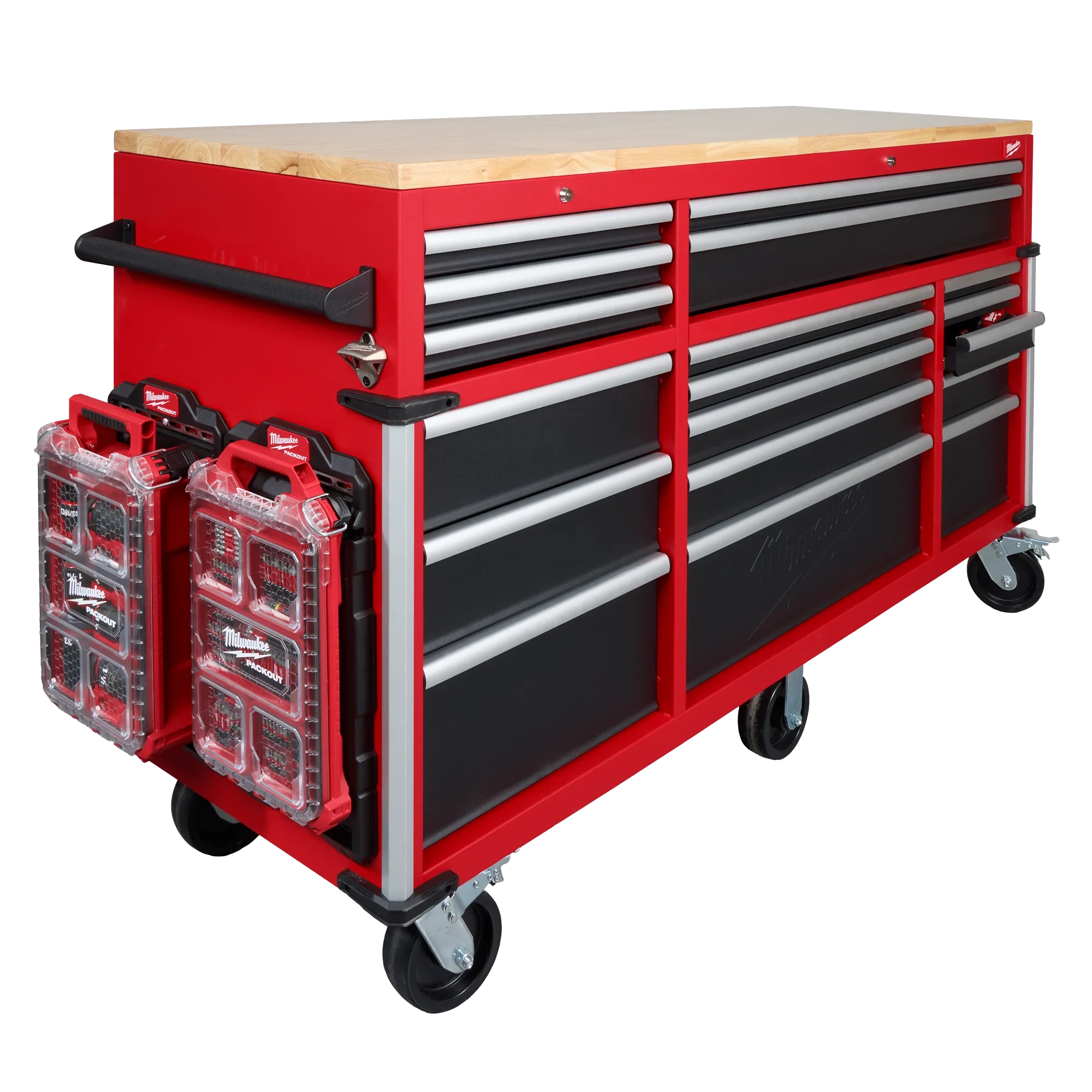 Milwaukee 72 Inch Mobile Workbench – High Capacity Industrial 18-Drawer - Image 8